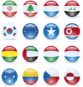 World Flag Buttons Royalty Free Stock Photo