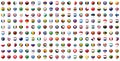 Button national flags of World countries Royalty Free Stock Photo