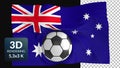 World flag football soccer background