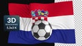 World flag football soccer background