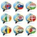 World flag icons Royalty Free Stock Photo