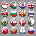 World flag icons Royalty Free Stock Photo
