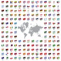 World flags all Royalty Free Stock Photo
