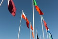 World Flags Display View from Below