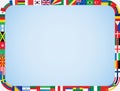 World flags frame Royalty Free Stock Photo