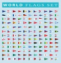 World Flags icon, vector illustration. Royalty Free Stock Photo