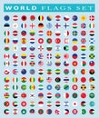 World Flags icon, vector illustration. Royalty Free Stock Photo