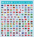 World Flags icon, vector illustration. Royalty Free Stock Photo