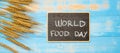 World Food Day Concept October 16 Royalty Free Stock Photo