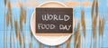 World Food Day Concept October 16 Royalty Free Stock Photo