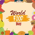 World food day, healthy lifestyle meal eat diet background