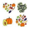 World Food Day Vector Illustration. Suitable for greeting card, poster and banner Royalty Free Stock Photo