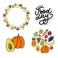 World Food Day Vector Illustration. Suitable for greeting card, poster and banner Royalty Free Stock Photo