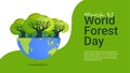 world forest day banner template