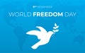 World Freedom Day Background Illustration
