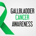 World gallbladder cancer day awareness poster eps10