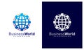 World Gear logo vector template, Creative world logo design concepts Royalty Free Stock Photo
