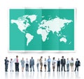 World Global Business Cartography Globalization International Royalty Free Stock Photo