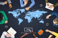 World Global Cartography Globalization Earth International Concept Royalty Free Stock Photo