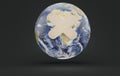 World globe with adhesive plaster Royalty Free Stock Photo