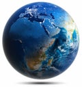 World globe - Africa, Europe, Asia Royalty Free Stock Photo