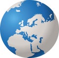 WORLD GLOBE EUROPE Royalty Free Stock Photo