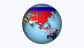 world globe with flags on it . Royalty Free Stock Photo