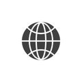 World globe grid vector icon Royalty Free Stock Photo