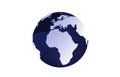 World Globe illustration design planet earth 3D Royalty Free Stock Photo