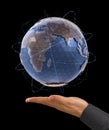 World Globe - Infographic Presentation Royalty Free Stock Photo