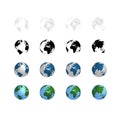 World globe isolated Royalty Free Stock Photo