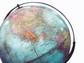 World Globe Map Model Isolated Royalty Free Stock Photo