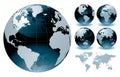 World Globe Maps Royalty Free Stock Photo
