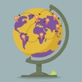 World Globe Maps network