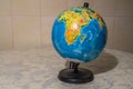 The world on the globe