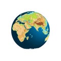 World Globe. Planet Earth. Africa and Eurasia Royalty Free Stock Photo