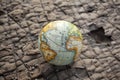 World Globe Stone Background Royalty Free Stock Photo