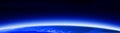 World globe & space banner 1 Royalty Free Stock Photo