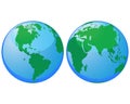 World globes Royalty Free Stock Photo