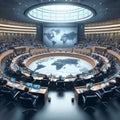 The world government at the congress decides on issues of world order