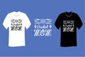 World Greatest Mom T Shirt SVG Cut File Design Royalty Free Stock Photo
