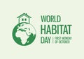 World Habitat Day vector