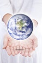 World in hands Royalty Free Stock Photo