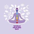 World Healing Day vector illustration Royalty Free Stock Photo