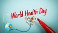 Celebrate World Health Day. Global Health Awareness. Royalty Free Stock Photo