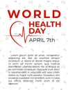 World Health Day Poster Or Banner Background