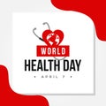 World Health Day Vector Design For Banner or Background