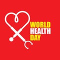 World Health Day Vector Template Design Illustration Royalty Free Stock Photo