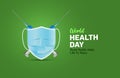 World Health Day visual Concept background.