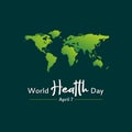 World Health Day. World Health Day is a global health awareness day celebrated every year on 7th April. Royalty Free Stock Photo